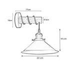 Modern Combined Solid Wooden Arm Chandelier Lighting With Green Cone Shaped Metal Shade wall sconce~3473