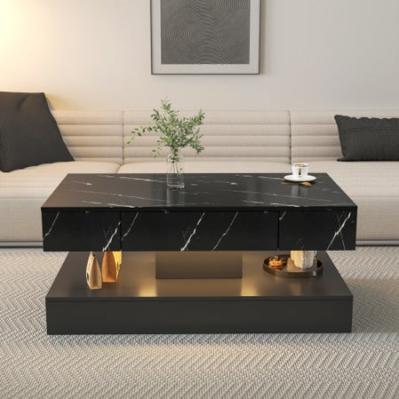 Modern Coffee Table With LED Lighting.