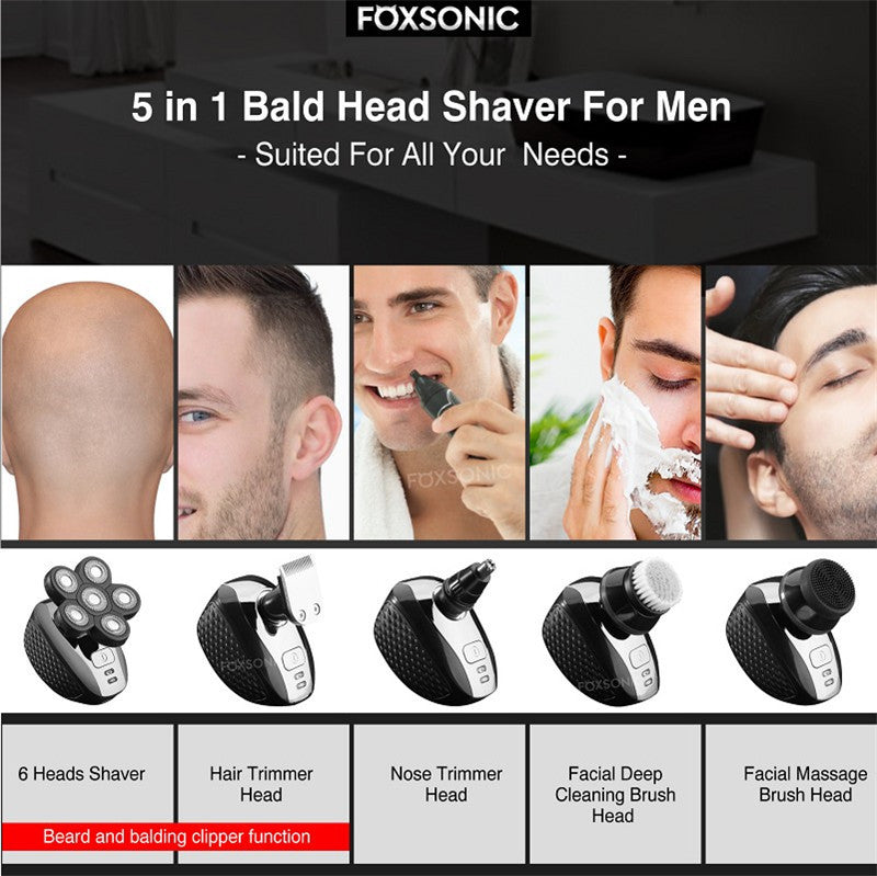6 in 1 Multifunctional Rechargeable Electric Shaver