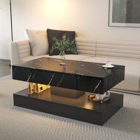 Modern Coffee Table With LED Lighting.