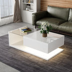 Bright white coffee table