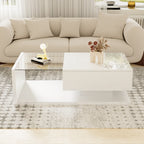 Bright white coffee table