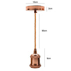 Pendant Light Fitting Ceiling Rose E27 Suspension Rose Gold~2383