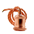 Pendant Light Fitting Ceiling Rose E27 Suspension Rose Gold~2383