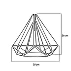 Green Geometric Wire Cage Ceiling Pendant Light Lamps Shade~1990