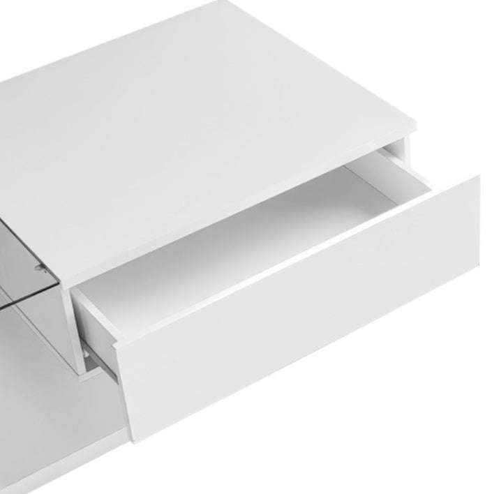 Bright white coffee table