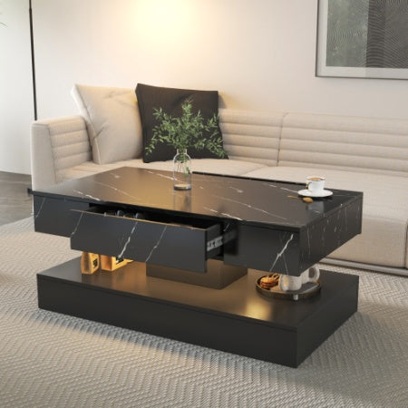 Modern Coffee Table With LED Lighting.