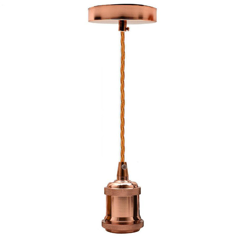 Pendant Light Fitting Ceiling Rose E27 Suspension Rose Gold~2383