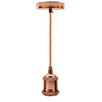 Pendant Light Fitting Ceiling Rose E27 Suspension Rose Gold~2383
